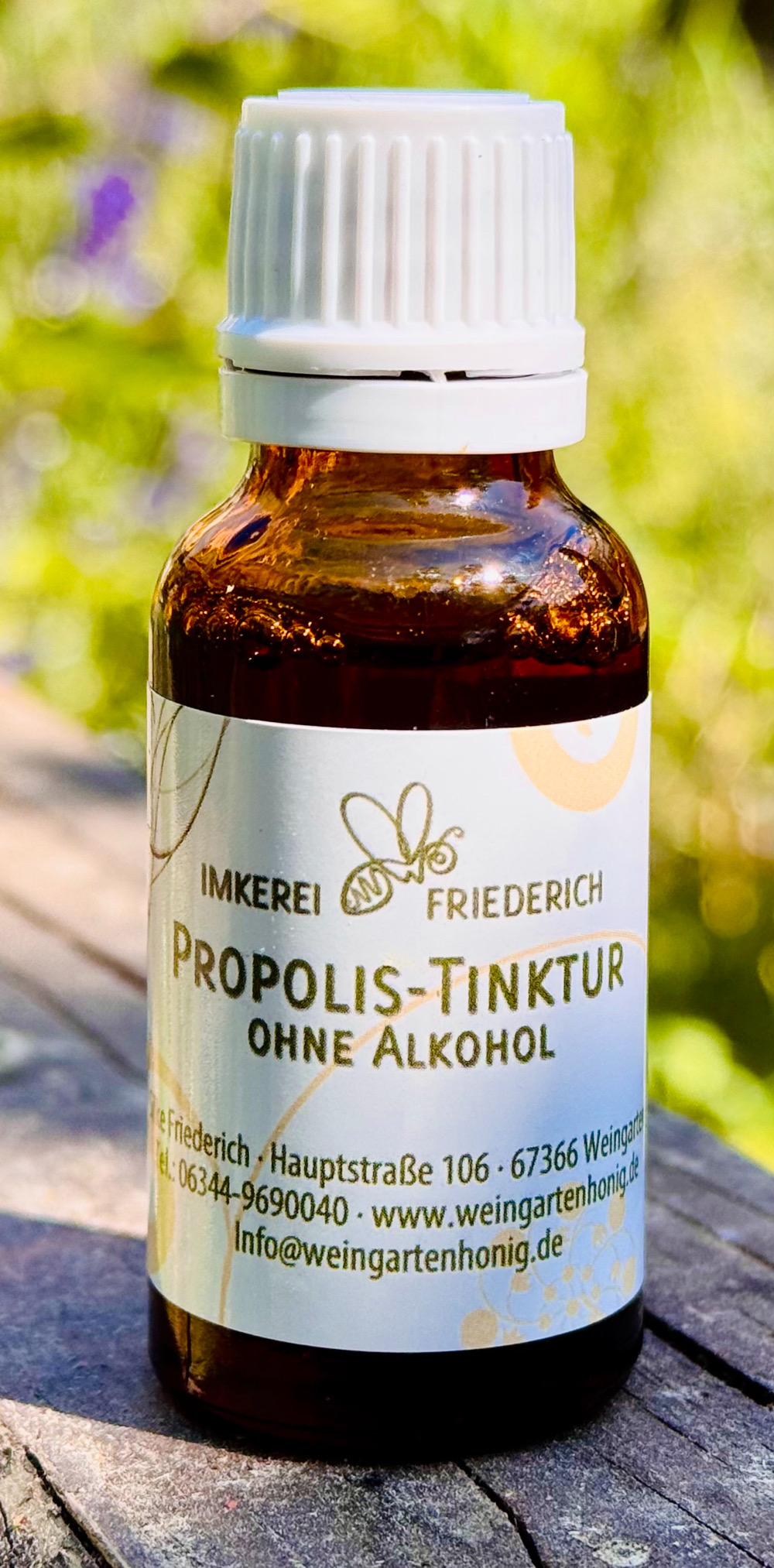 Propolis Tinktur mit 70% Alkohol oder alkoholfrei, 20ml – Bild 2