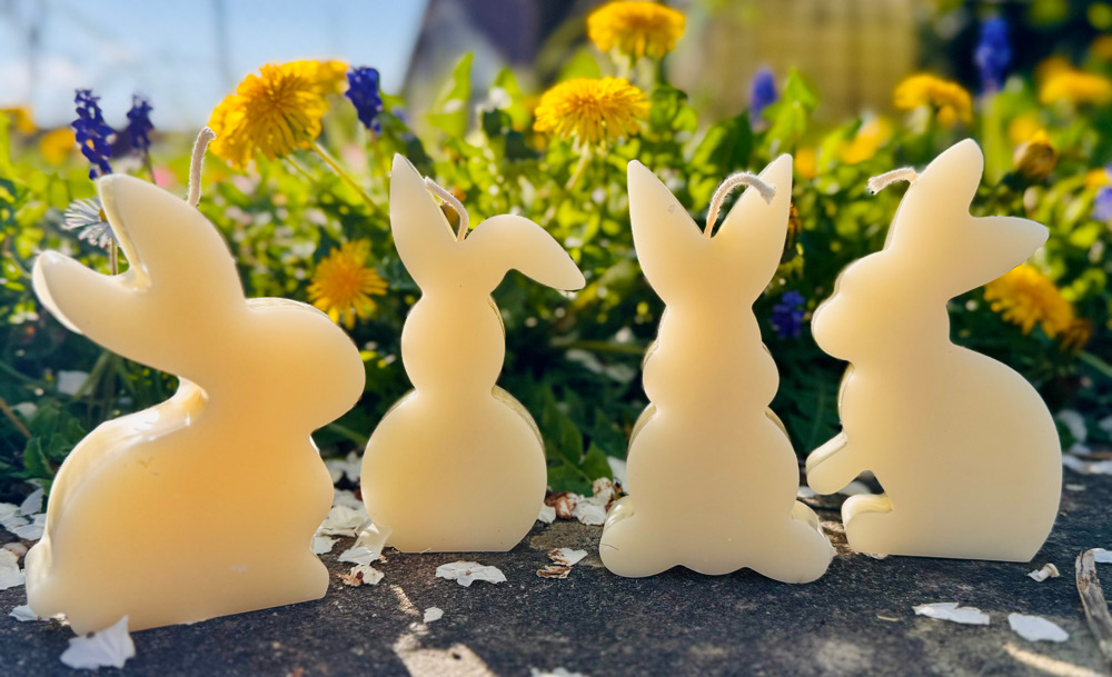 Bienenwachskerzen mit Ostermotiven – Bild 2