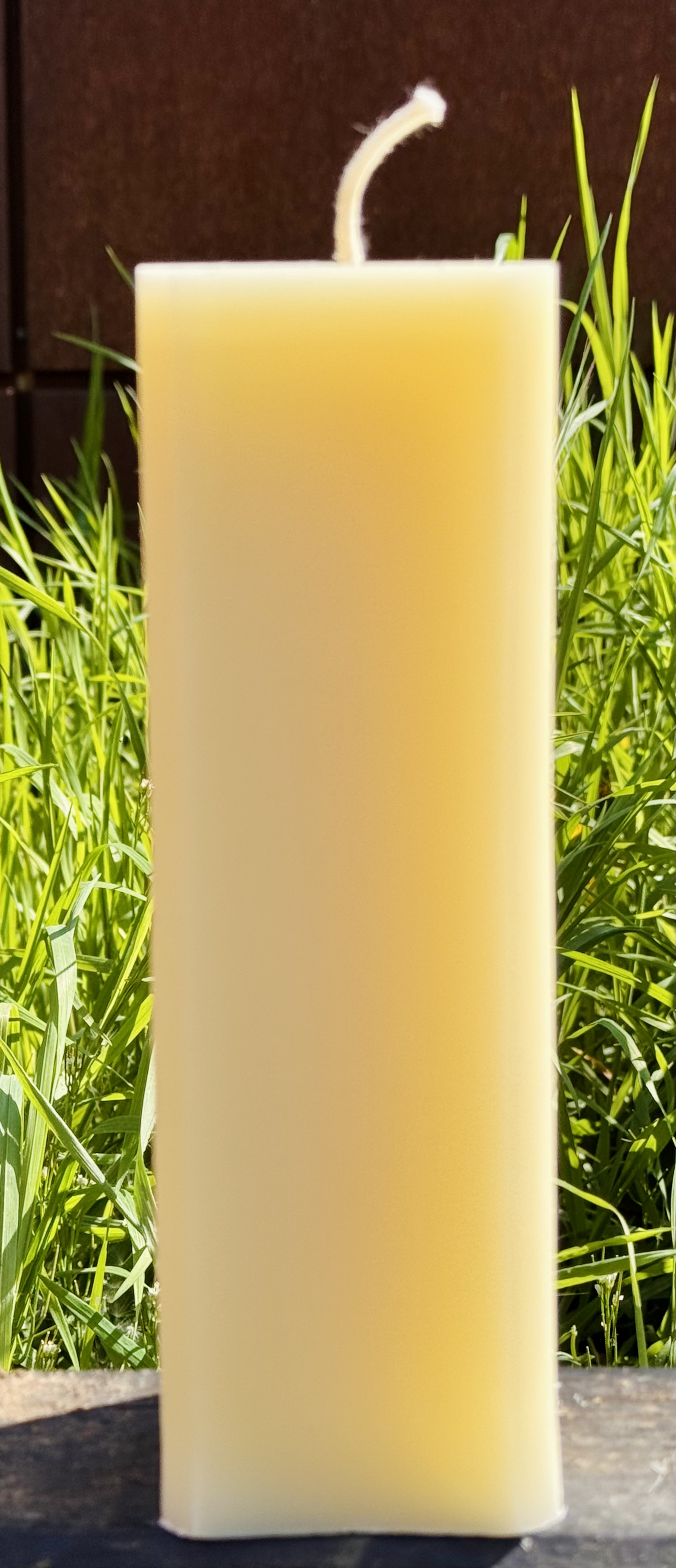 Bienenwachskerzen - Stumpenkerzen aus weißem Bienenwachs – Bild 2