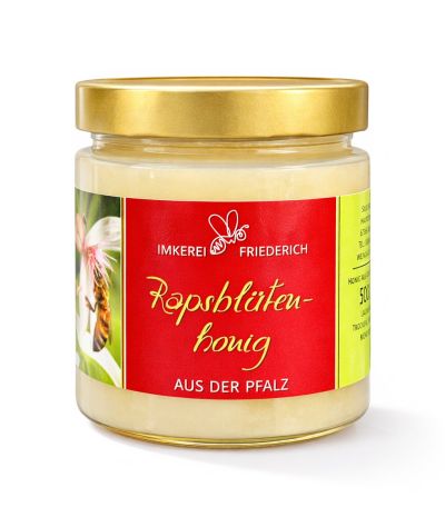 Produktbild Rapsblütenhonig auf weissem Untergrund