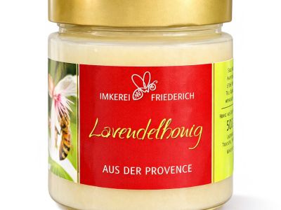 Produktbild Lavendelhonig auf weissem Untergrund