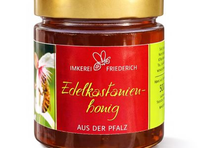 Produktbild Edelkastanienhonig auf weissem Untergrund