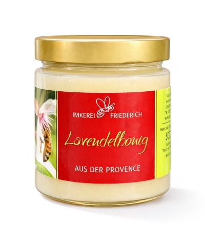 Produktbild Lavendelhonig auf weissem Untergrund